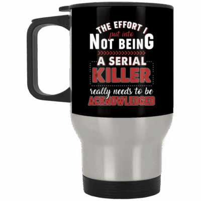 14 oz. Silver Travel Mug
