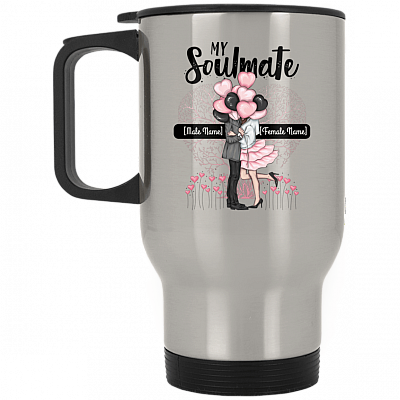14 oz. Silver Travel Mug
