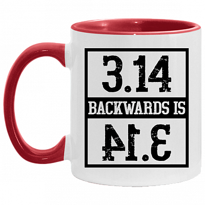 3.14 Backwards Is Pi-E Funny Pun Coffee Mug - Beer Stein - Water Bottle