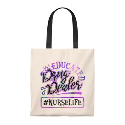 Educated Drug Dealer Canvas Tote Bag - Shoulder Bag - Reusable Shopping Bag