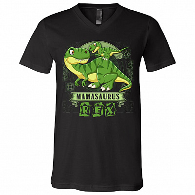 Mamasaurus Rex T-Shirt - Mama TRex V-Neck Shirt