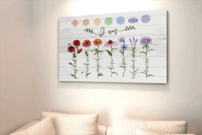 Alternative view of Yoga I Am Powerful Creative Magical Love Free Transcendent Divine Framed Canvas Prints - Unframed Poster