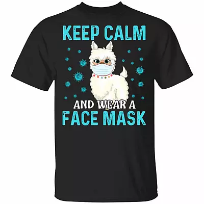 Keep Calm And Cover Your Mouth When You Cough Funny Llama T-Shirt