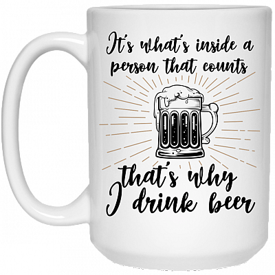 15 oz. White Mug