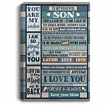 To My Beautiful Son Today Is A Good Day To Have A Great Day Framed Canvas Prints - Unframed Poster