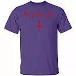 Finit HIC Deo God Ends Here Nun T-Shirt - The Upside Down Cross, Purple, Unisex T-Shirt Finit HIC Deo God Ends Here Nun T-Shirt - The Upside Down Cross, Purple, Unisex T-Shirt