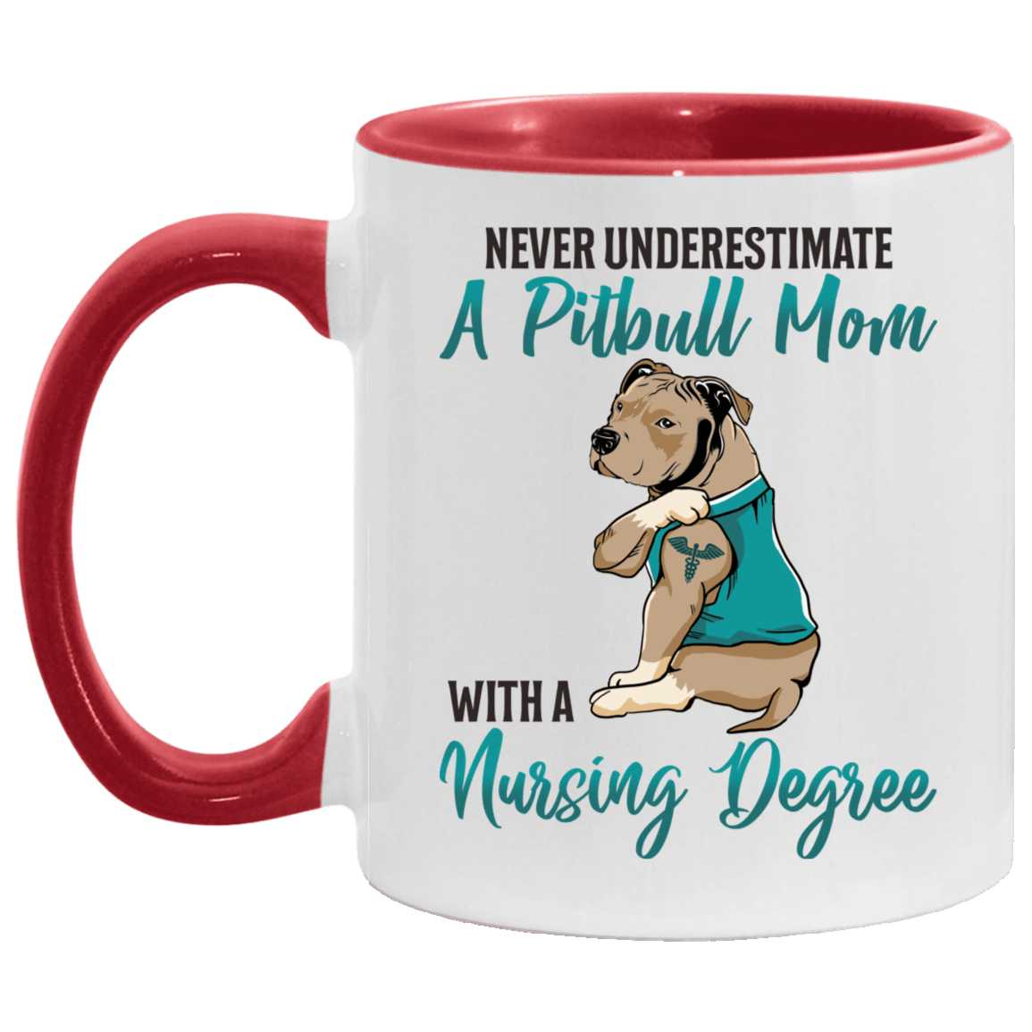 pitbull mom mug