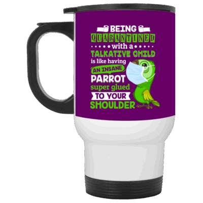 14 oz. White Travel Mug