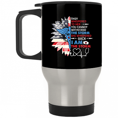 14 oz. Silver Travel Mug