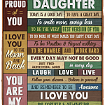 To My Beautiful Daughter Today Is A Good Day To Have A Great Day Love You Forever From Mom Fleece Blanket - Sherpa Blanket, White, Cozy Plush Fleece Blanket - 30x40