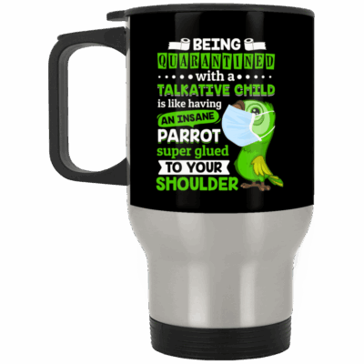 14 oz. Silver Travel Mug