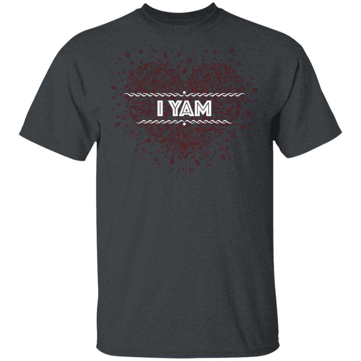 I Yam Couples - She's My Sweet Potato T-Shirt - Love You Forever Tee, Dark Heather, Unisex T-Shirt