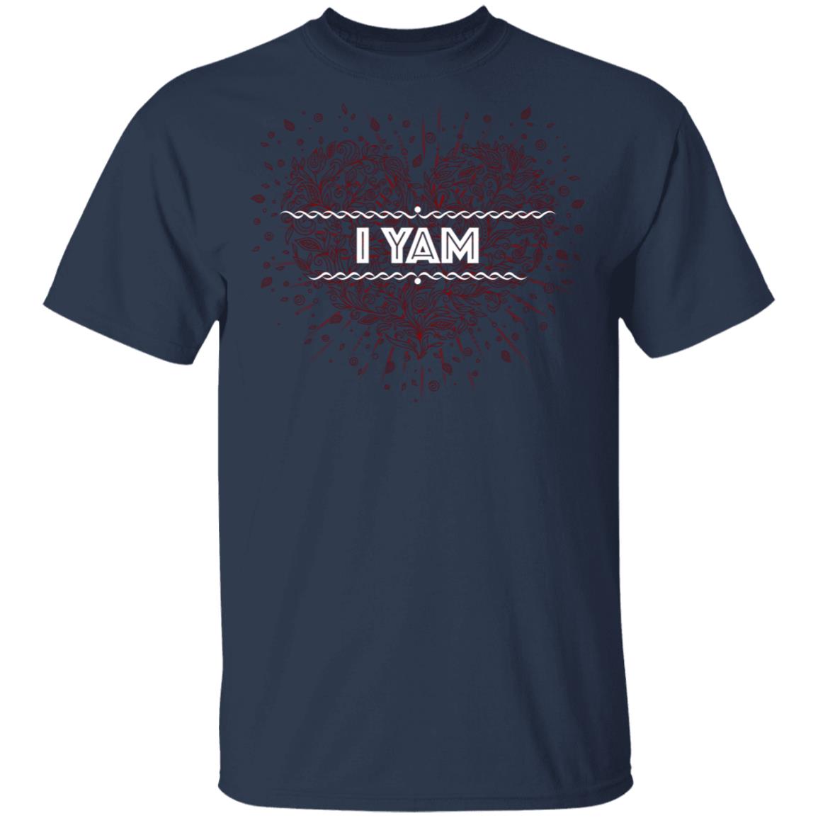 I Yam Couples - She's My Sweet Potato T-Shirt - Love You Forever Tee, Navy, Unisex T-Shirt