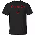 Finit HIC Deo God Ends Here Nun T-Shirt - The Upside Down Cross, Black, Unisex T-Shirt Finit HIC Deo God Ends Here Nun T-Shirt - The Upside Down Cross, Black, Unisex T-Shirt