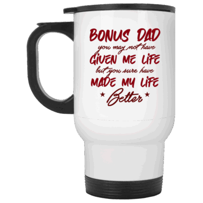 14 oz. White Travel Mug