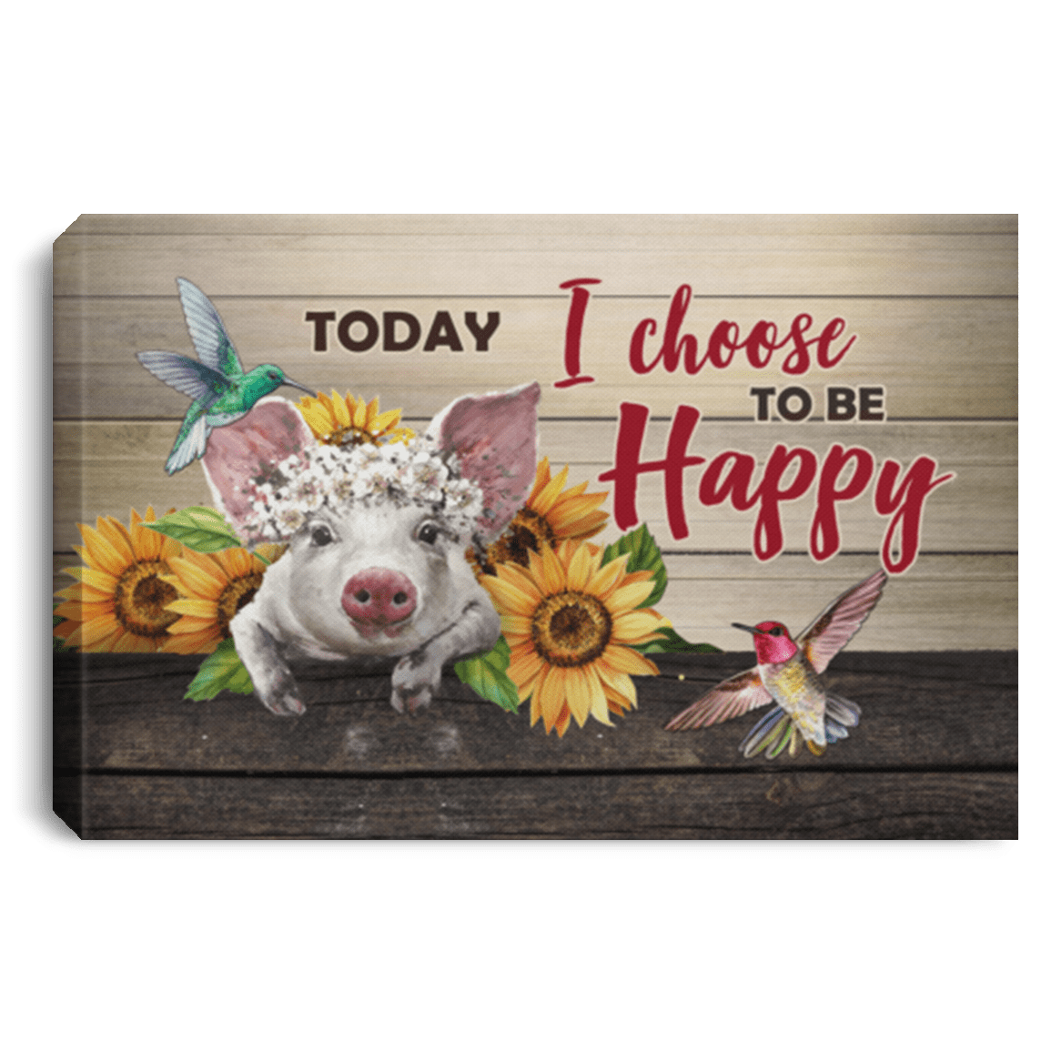 Pig Be Happy Canvas Pig Today I Choose To Be Happy Cute Sunflower Wall Art Cubebik Pig Be Happy Canvas Pig Today I Choose To Be Happy Cute Sunflower Wall Art Cubebik