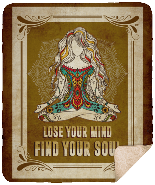 Hippie Blanket Lose Your Mind Find You Soul Hippie Yoga Girl Fleece