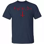 Finit HIC Deo God Ends Here Nun T-Shirt - The Upside Down Cross, Navy, Unisex T-Shirt Finit HIC Deo God Ends Here Nun T-Shirt - The Upside Down Cross, Navy, Unisex T-Shirt