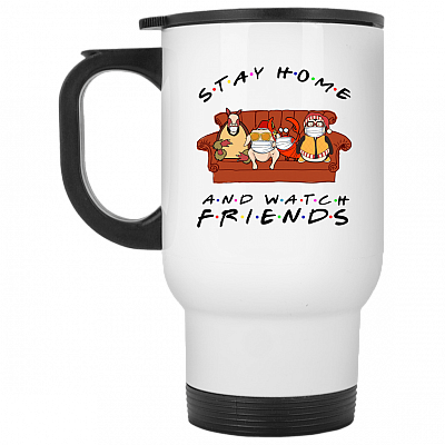 14 oz. White Travel Mug