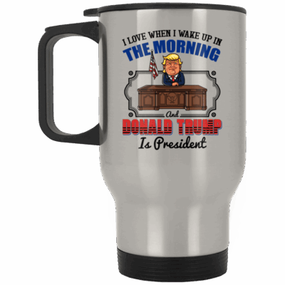 14 oz. Silver Travel Mug