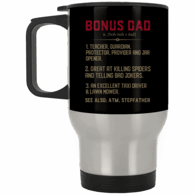 14 oz. Silver Travel Mug