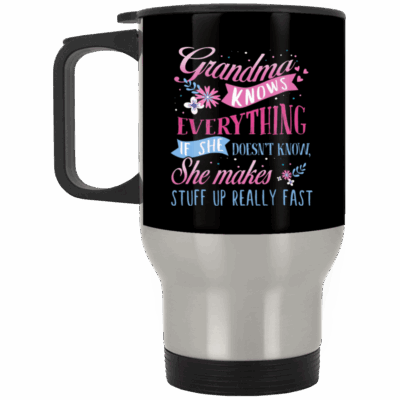 14 oz. Silver Travel Mug