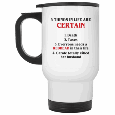 14 oz. White Travel Mug