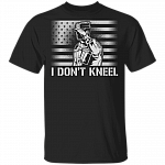 Stand For The Flag Honor Those Who Died For It T-Shirt - Patriot Veteran 2 Sided Front Back T-Shirt, Black, Unisex T-Shirt