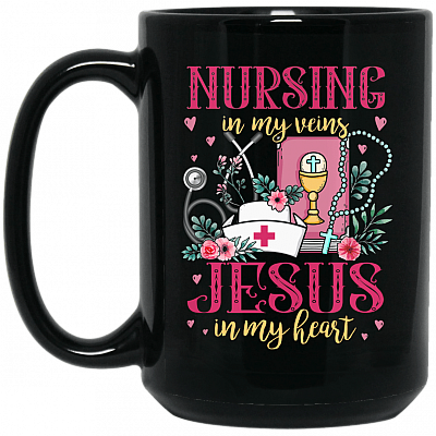 15 oz. Black Mug