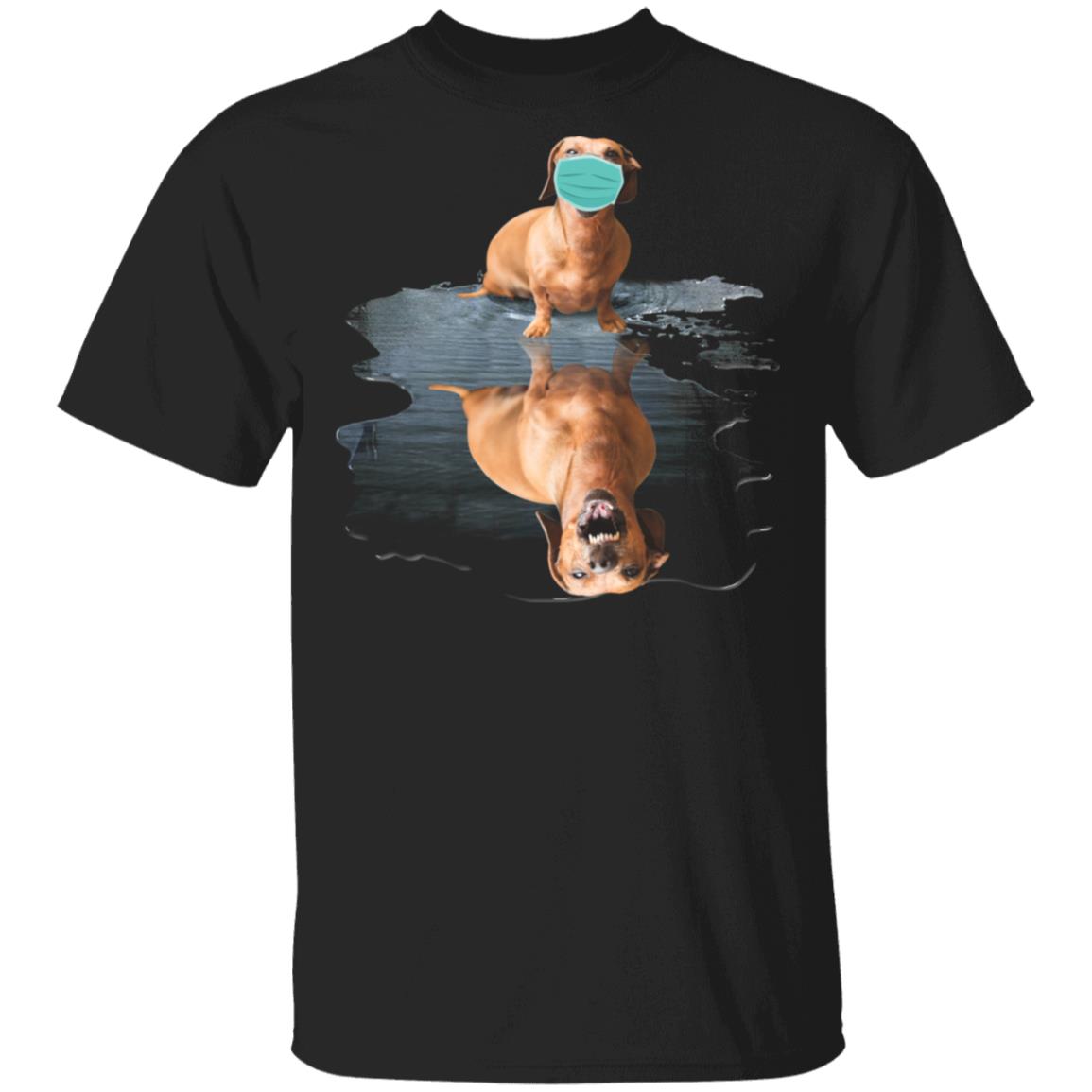 Angry Dachshund Mom Undercover Funny 2020 T-shirt, Black, Unisex T-Shirt