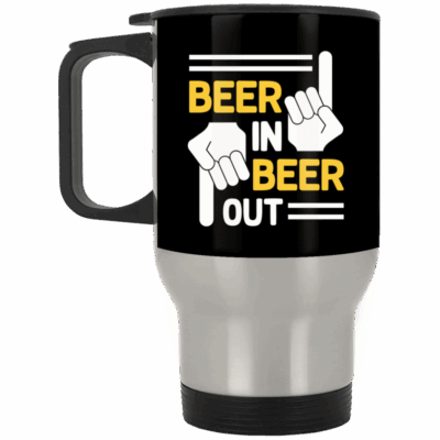 14 oz. Silver Travel Mug