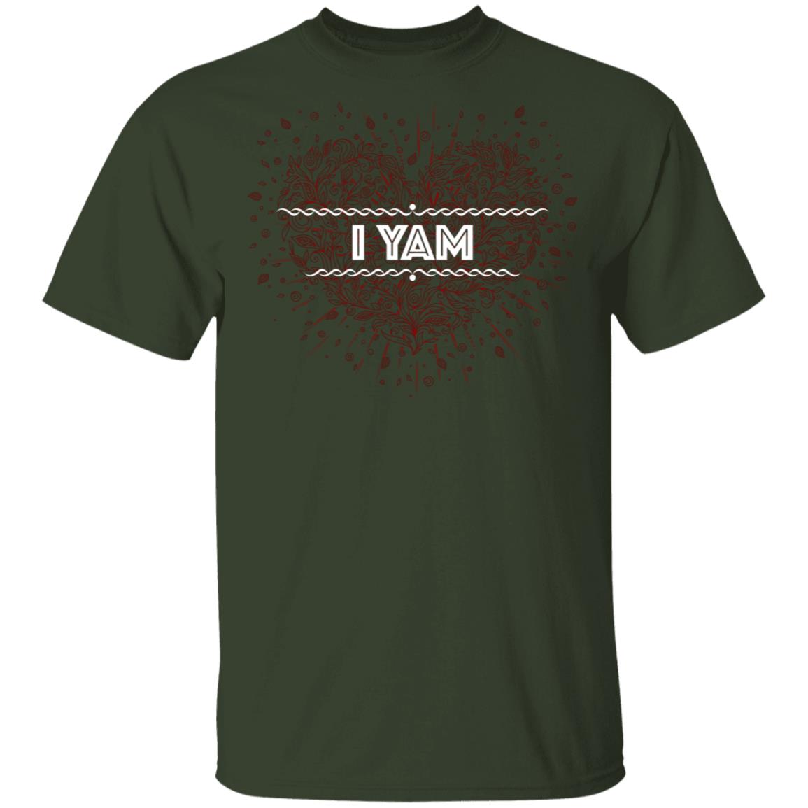 I Yam Couples - She's My Sweet Potato T-Shirt - Love You Forever Tee, Forest, Unisex T-Shirt