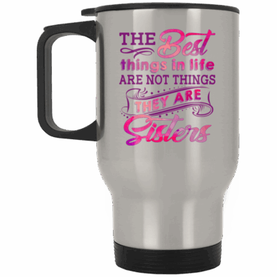 14 oz. Silver Travel Mug