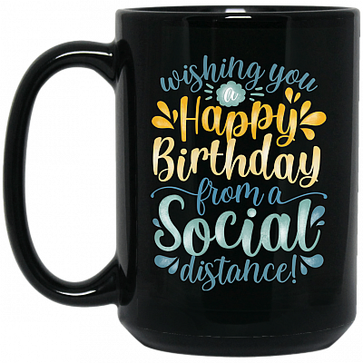 15 oz. Black Mug