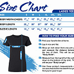 Ladies Tee Group Size Chart Custom Apparel Ladies T-Shirt Size Chart