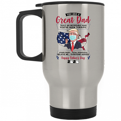 14 oz. Silver Travel Mug