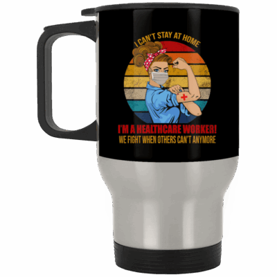 14 oz. Silver Travel Mug
