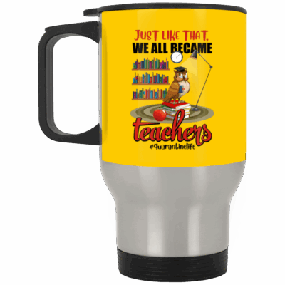 14 oz. Silver Travel Mug
