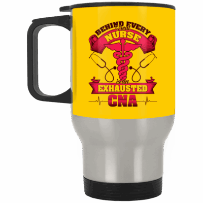 14 oz. Silver Travel Mug