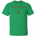 Finit HIC Deo God Ends Here Nun T-Shirt - The Upside Down Cross, Irish Green, Unisex T-Shirt Finit HIC Deo God Ends Here Nun T-Shirt - The Upside Down Cross, Irish Green, Unisex T-Shirt