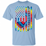 Proud Caregiver T-Shirt - Caregiver Essentials Gift Shirt, Light Blue, Unisex T-Shirt