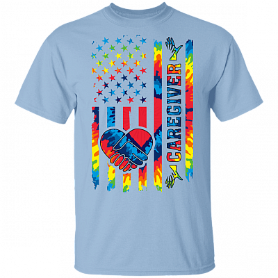 Proud Caregiver T-Shirt - Caregiver Essentials Gift Shirt, Light Blue, Unisex T-Shirt