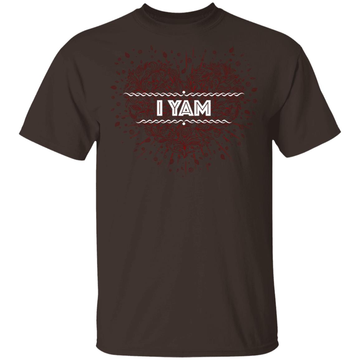 I Yam Couples - She's My Sweet Potato T-Shirt - Love You Forever Tee, Dark Chocolate, Unisex T-Shirt