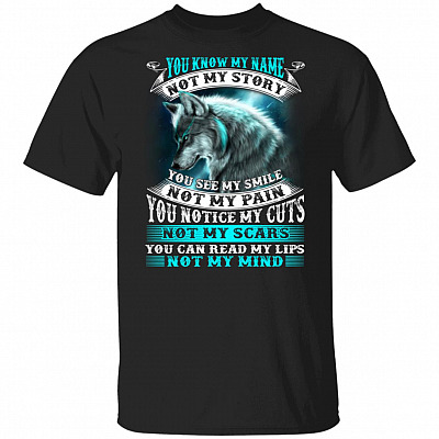 You Know My Name Not My Story You See My Smile Not My Pain You Notice My Cuts Not My Scars T-Shirt