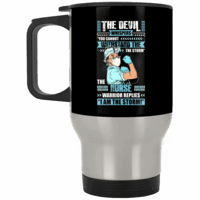 14 oz. Silver Travel Mug