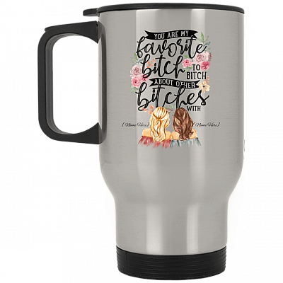 14 oz. Silver Travel Mug