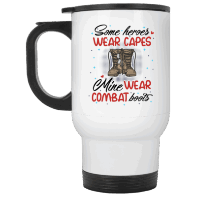 14 oz. White Travel Mug