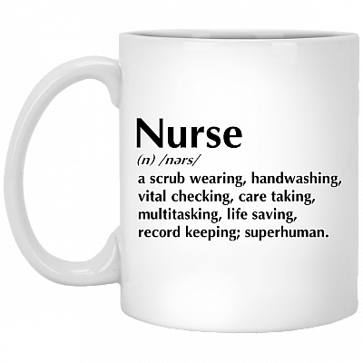 Definition Meaning Nurse Ceramic Coffee Mug - Nurse Appreciation Gifts Mug