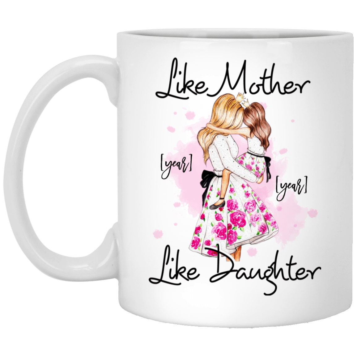mother and daughter matching cups