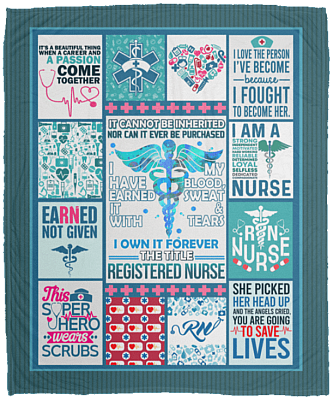 It Cannot Be Inherited Nor Can It Ever Be Purchased Fleece Blanket - Premium Sherpa Blanket -Woven Blanket- Registered Nurse 2020 Blanket